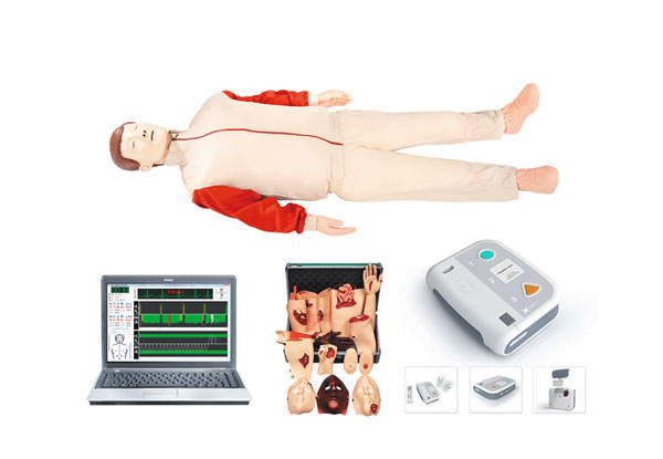 知能醫學模型高級心肺復蘇AED除顫|創傷模擬人